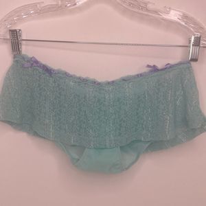 Glamour Laumiere Panty Teal Tap Pants Lace Skirt Surrounds Panty